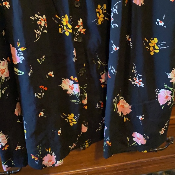 Free People black and pink floral dress - Picture 4 of 12